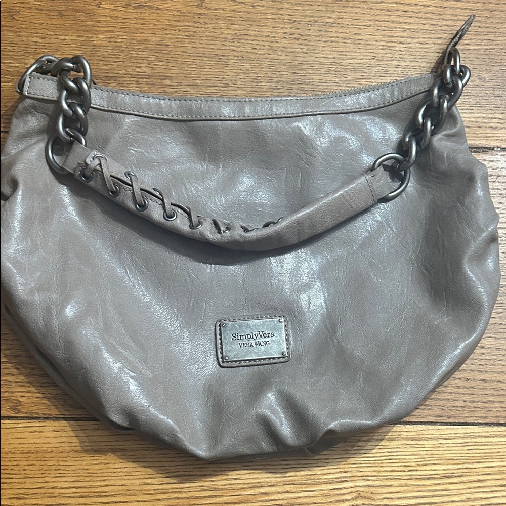 Simply Vera Vera Wang Gray Shoulder Bag